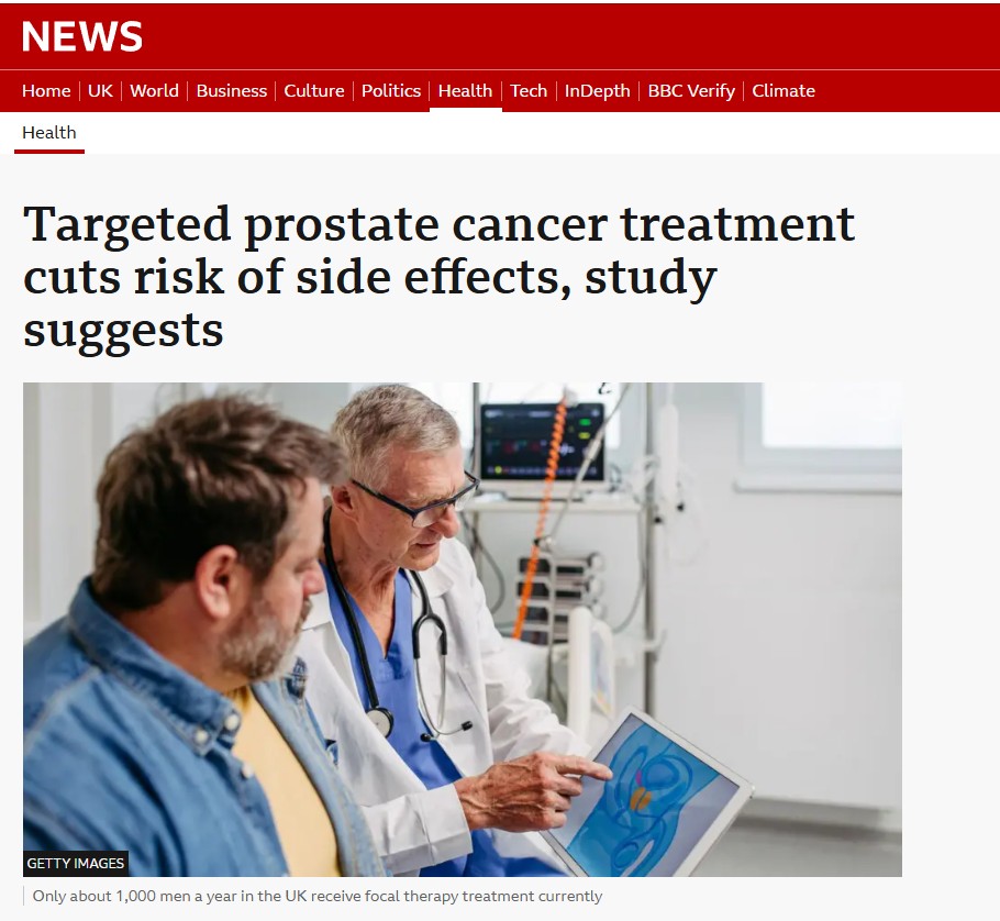 Prostate Cancer treatment: New study on Focal Therapy cuts risks of side affects Prostate Cancer treatment: New study on Focal Therapy cuts risks of side affects